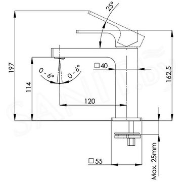 Смеситель для умывальника Remer Absolute AU12BG / AU12DO