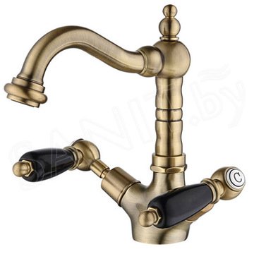 Смеситель для умывальника Caprigo Adria-classic Black Edition 03B-526-VOT