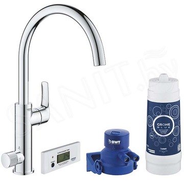 Смеситель для кухонной мойки Grohe Blue Pure Eurosmart 30383000 в комплекте с фильтром