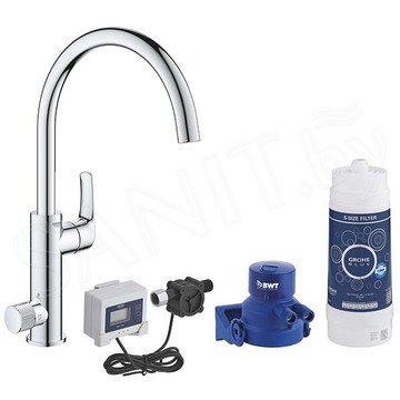 Смеситель для кухонной мойки Grohe Blue Pure Eurosmart 30499000 в комплекте с фильтром