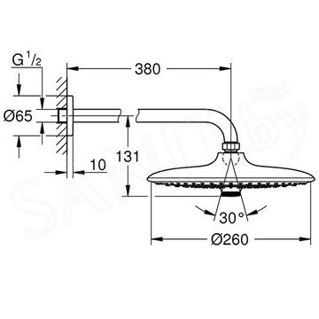 Верхний душ Grohe Euphoria 260 26458000 (3 режима)