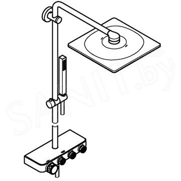 Душевая стойка Grohe Euphoria SmartControl System 310 Duo Cube 26508A00 / 26508AL0 с термостатом