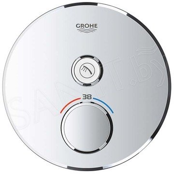 Смеситель встраиваемый Grohe Grohtherm SmartControl	29118000 термостатический