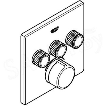 Смеситель встраиваемый Grohe SmartControl 29149000 (3 функции)