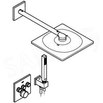 Душевая система скрытого монтажа Grohe SmartControl 34712000