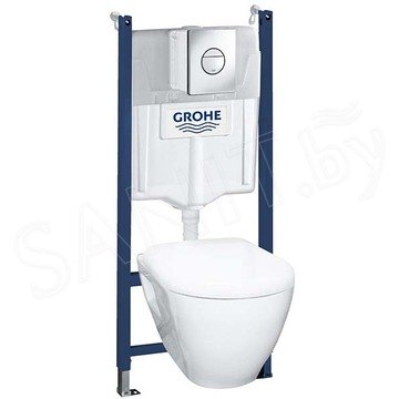 Комплект инсталляции Grohe Solido Compact 4 в 1 с подвесным унитазом Lecico Serel 38950000