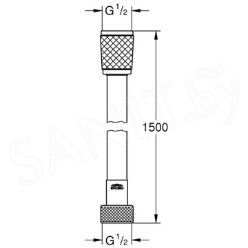 Душевой шланг Grohe Rotaflex 28409001