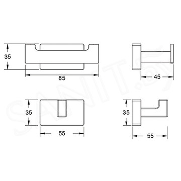 Крючок Shevanik SG5621G двойной