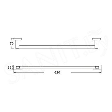 Держатель для полотенец Shevanik SG5617G