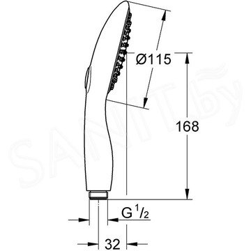 Душевая стойка Grohe Euphoria Power&Soul 190 26186000 с термостатом