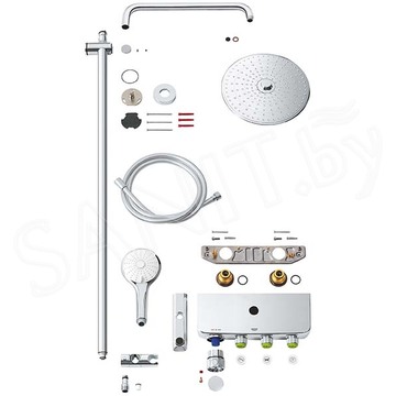 Душевая стойка Grohe Rainshower System SmartControl Duo 360 26250000 с термостатом