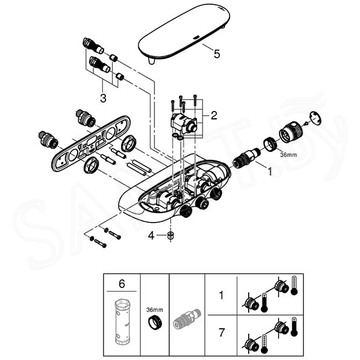 Душевая система скрытого монтажа Grohe Rainshower SmartControl Duo 26443000