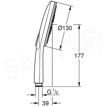 Душевая лейка Grohe Rainshower SmartActive 130 26574000 / 26574DC0