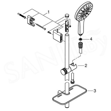 Душевой гарнитур Grohe RainShower SmartActive 130 26575000