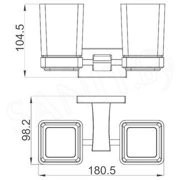 Стакан Gappo G0708 двойной