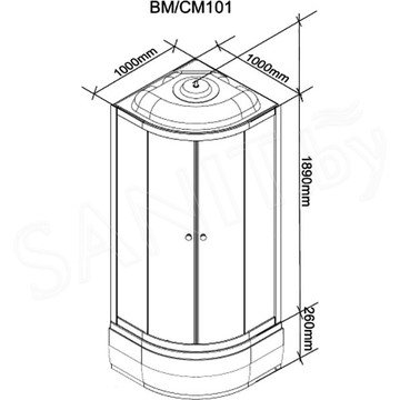 Душевая кабина Parly BM86 / BM101