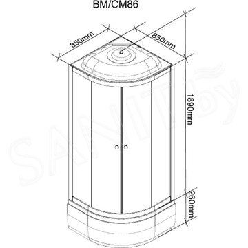 Душевая кабина Parly CM86 / CM101