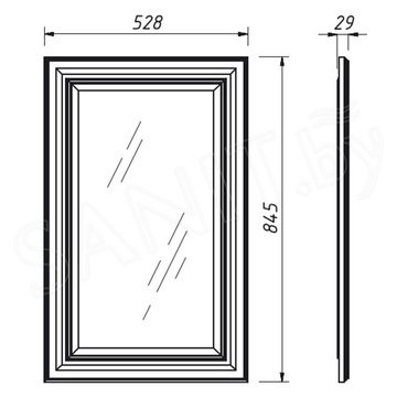 Зеркало Caprigo Fresco 10630-B016 / 60 10635-B016 / 100 10634-B016