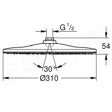 Верхний душ Grohe Rainshower 310 Mono 26561000