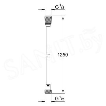 Душевой шланг Grohe Silverflex 28362000