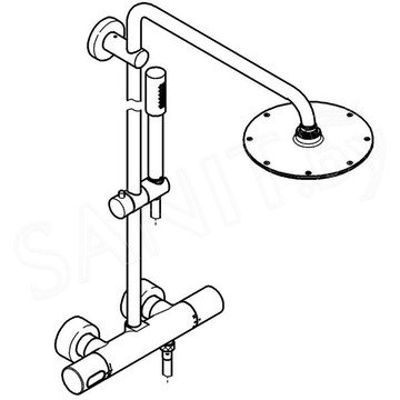 Душевая стойка Grohe Rainshower 210 27032001 с термостатом