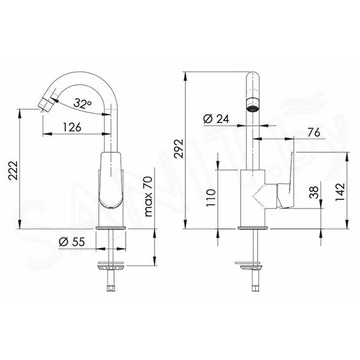 Смеситель для кухонной мойки Remer Dream D72C