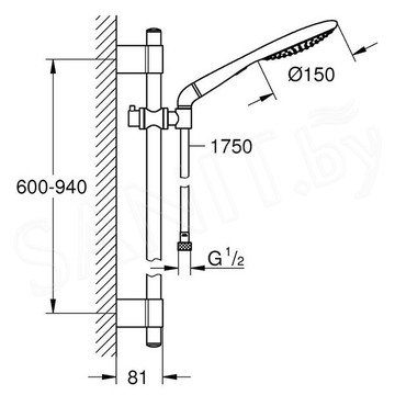 Душевой гарнитур Grohe Rainshower Solo 27273001