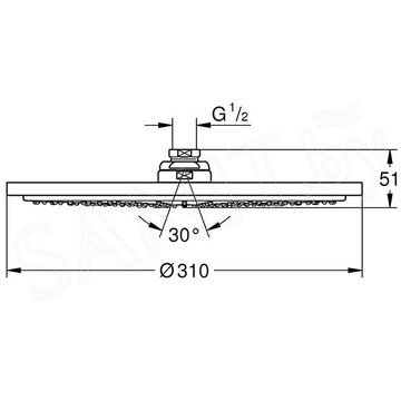 Верхний душ Grohe Rainshower Cosmopolitan 310 27478000