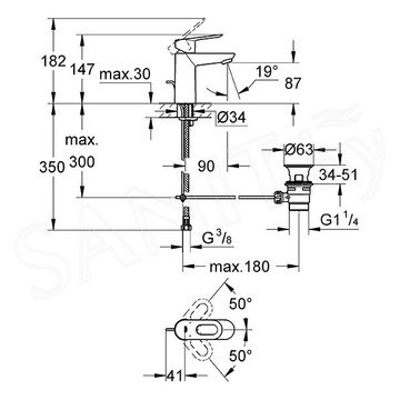 Смеситель для умывальника Grohe BauLoop 23335000