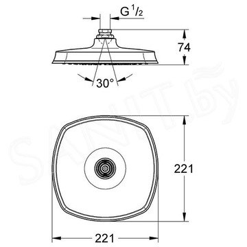 Верхний душ Grohe Grandera 27974000