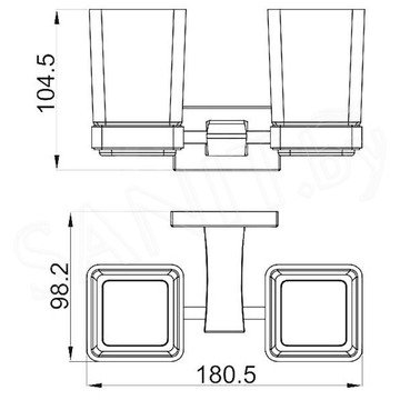 Стакан Gappo G0708-6 двойной