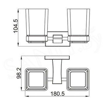 Стакан Gappo G0708-9 двойной