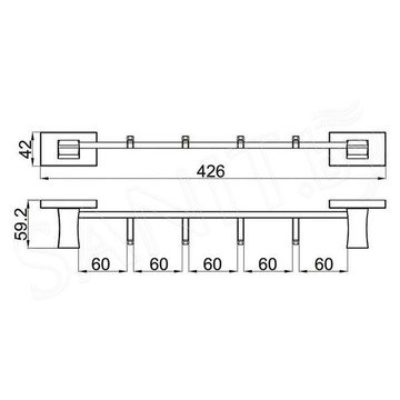 Планка с крючками Gappo G0716-49