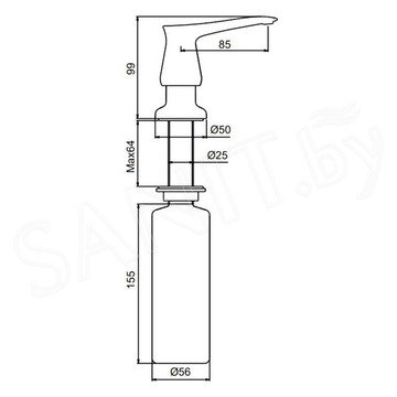 Дозатор для моющих средств Gappo G405 / G405-3 / G405-5 / G405-6 / G405-9