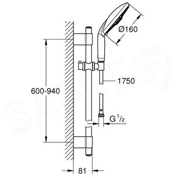 Душевой гарнитур Grohe Rainshower Classic 160 28770001