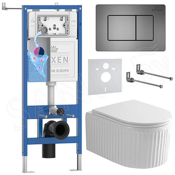 Комплект инсталляции 6 в 1 Roxen StounFix Dual Fresh 968290 с аромадозатором