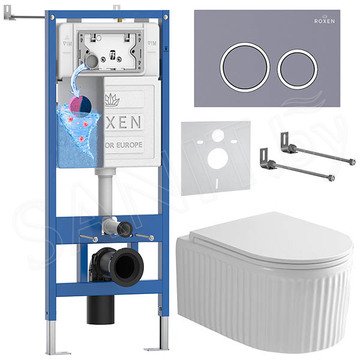 Комплект инсталляции 6 в 1 Roxen StounFix Dual Fresh 968253 с аромадозатором