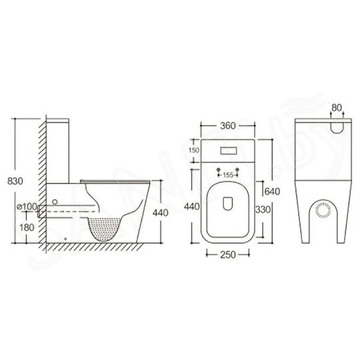 Напольный унитаз Cerutti Maiella CT10314 безободковый с крышкой Soft Close