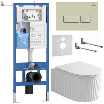 Комплект инсталляции 6 в 1 Roxen StounFix Dual Fresh 968222 с аромадозатором