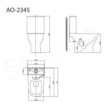 Напольный унитаз Triton-Pro Astro AO-2345