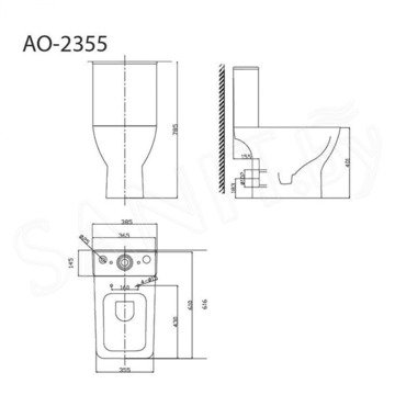 Напольный унитаз Triton-Pro Astro AO-2355