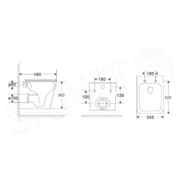 Подвесной унитаз WeltWasser Gelbach 043 MT-WT