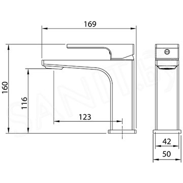 Смеситель для умывальника Grossman Pragma 510.K35.03.100