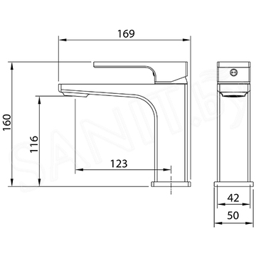 Смеситель для умывальника Grossman Pragma 510.K35.03.210