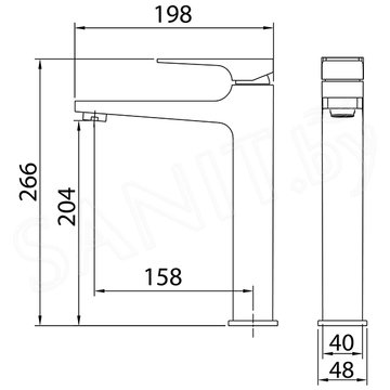 Смеситель для умывальника Grossman Classic 520.K35.04.210 / 520.K35.04.420