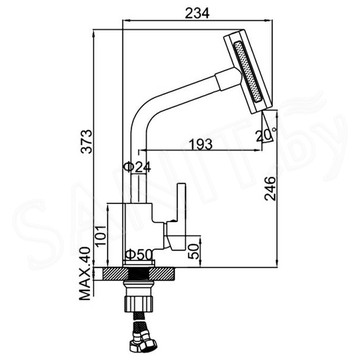 Смеситель для кухонной мойки Ledeme L4099A-4 / L4099D-4 / L4099B-4