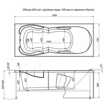 Акриловая ванна Aquanet Viola New