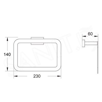Держатель для полотенец Shevanik SG5606C