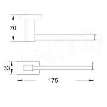 Держатель для туалетной бумаги Shevanik SG5615G