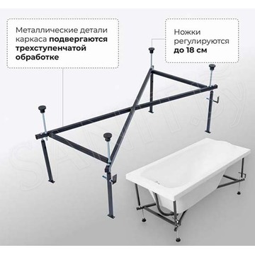 Акриловая ванна Aquanet Nord New